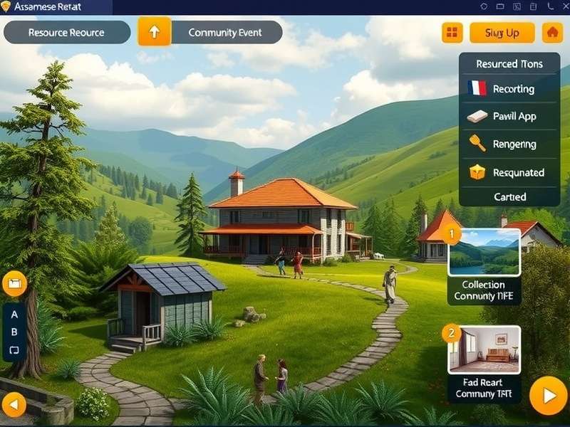 Assamese Hill Retreat resource management interface